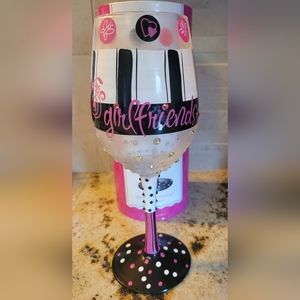 Girlfriends Forever Wine Glass by Lolita®15 oz.Hand Wash Includes Gift …